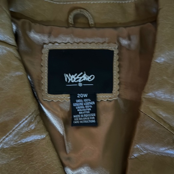 NEW! Massimo Leather Blazer. Size 20W. - Picture 2 of 3